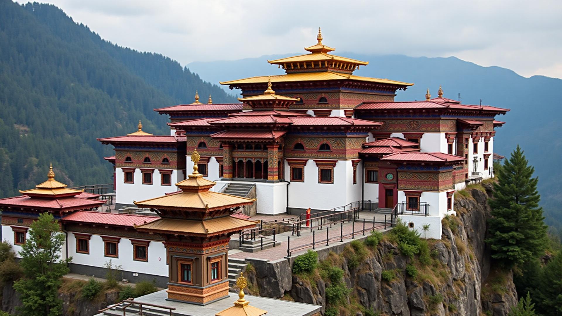 Hotel Exterior - Traditional Bhutanese Architecture